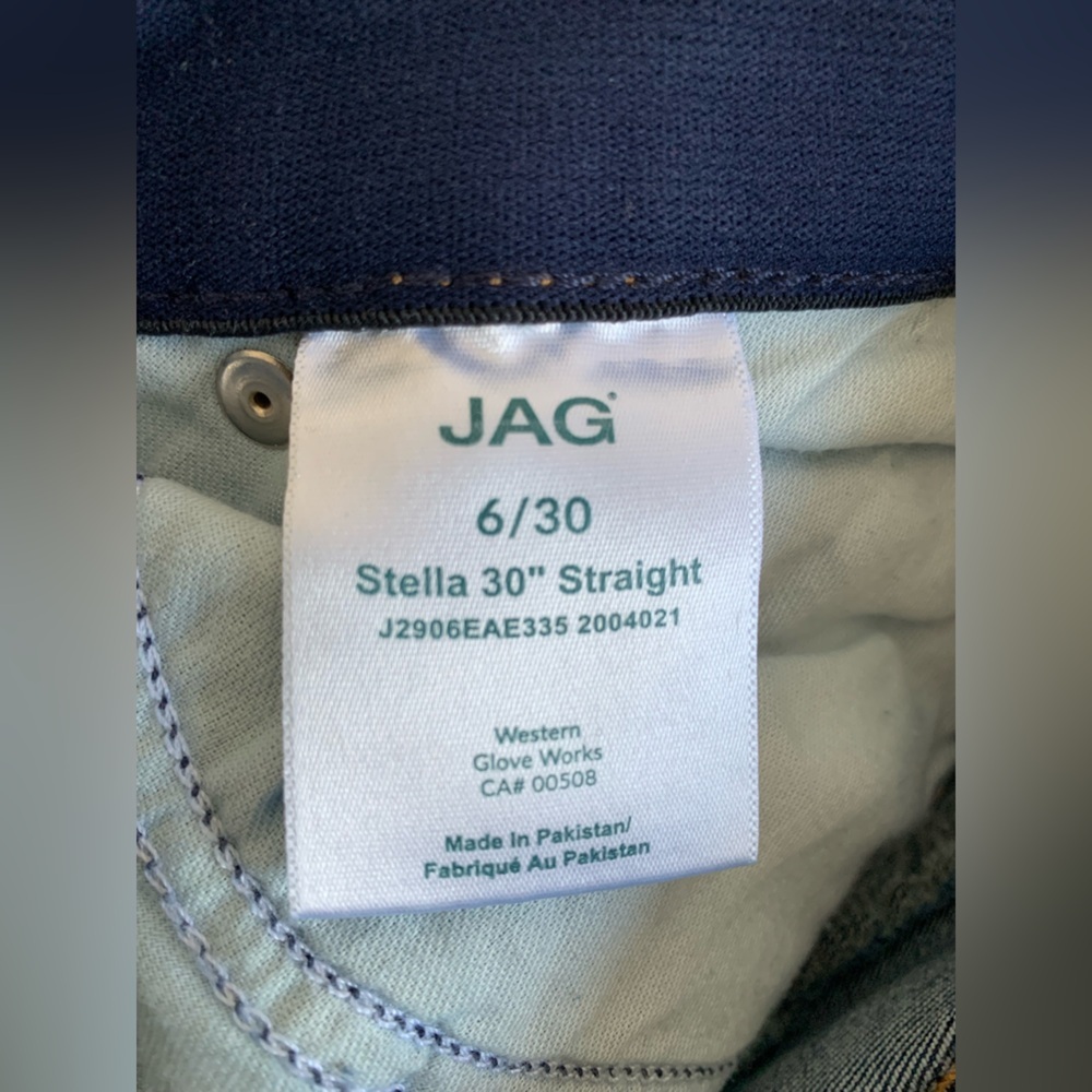 Jag Jeans Womens  Straight Fit in Deep Blue - Picture 6 of 8
